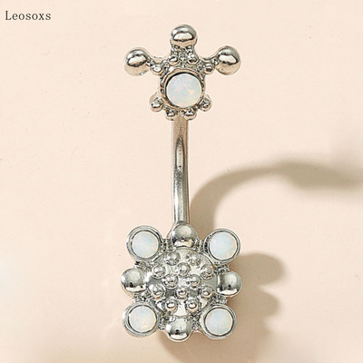Leosoxs 1 bucă mod dulce zircon opal lună buric unghii corp piercing bijuterii