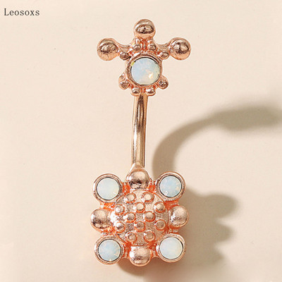 Leosoxs 1 bucă mod dulce zircon opal lună buric unghii corp piercing bijuterii