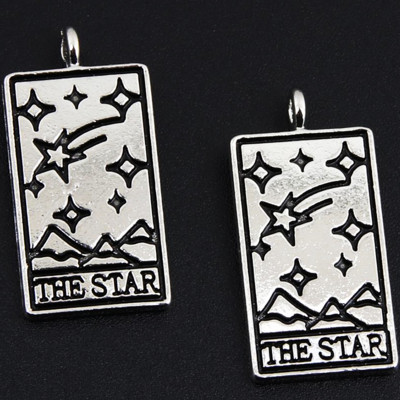 15 komada mješovite posrebrene vještičje tarot karte za proricanje Mjesec Sunce Svijet Privjesak DIY šarm narukvica Ogrlica Izrada nakita