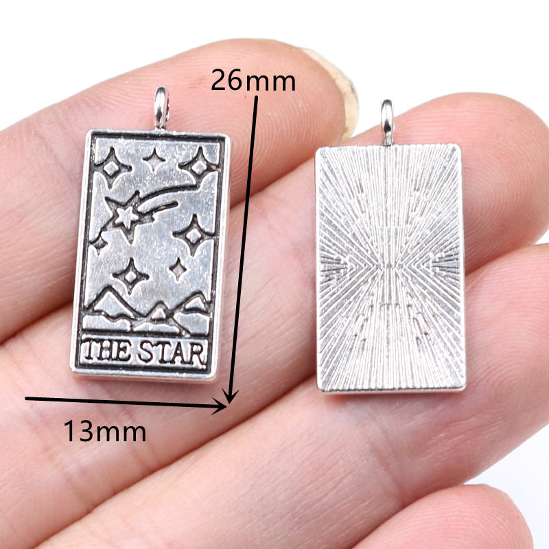 15 komada mješovite posrebrene vještičje tarot karte za proricanje Mjesec Sunce Svijet Privjesak DIY šarm narukvica Ogrlica Izrada nakita