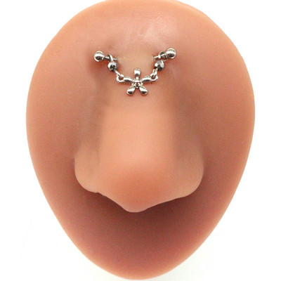 Leosoxs 1 buc. Ornamente pentru piercing pentru corp din oțel inoxidabil, cu lanț de picături de apă rotunde, ornamente pentru piercing-uri, bijuterii