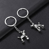 3D uszkár kulcstartó aranyos kulcstartó nőknek férfiaknak Lucky Pet Dog kulcstartó kulcstartó táska kulcstartó ékszer ajándék