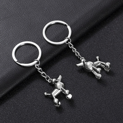 3D uszkár kulcstartó aranyos kulcstartó nőknek férfiaknak Lucky Pet Dog kulcstartó kulcstartó táska kulcstartó ékszer ajándék