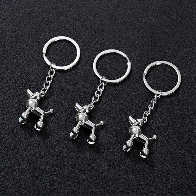 3D uszkár kulcstartó aranyos kulcstartó nőknek férfiaknak Lucky Pet Dog kulcstartó kulcstartó táska kulcstartó ékszer ajándék