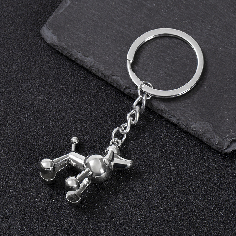 3D uszkár kulcstartó aranyos kulcstartó nőknek férfiaknak Lucky Pet Dog kulcstartó kulcstartó táska kulcstartó ékszer ajándék