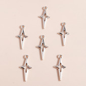 40 bucăți 23*10 mm Brelocuri Polaris de modă pentru accesorii pentru fabricarea de bijuterii Polar Star Charms Pandantive Colier Fabricare breloc