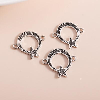 40 bucăți 23*10 mm Brelocuri Polaris de modă pentru accesorii pentru fabricarea de bijuterii Polar Star Charms Pandantive Colier Fabricare breloc