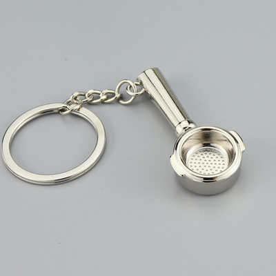 Breloc de cafea portabil, imitație, pentru cafea Barista, mâner metalic, ulcior Moka, cafenea, breloc, accesorii pentru espresso