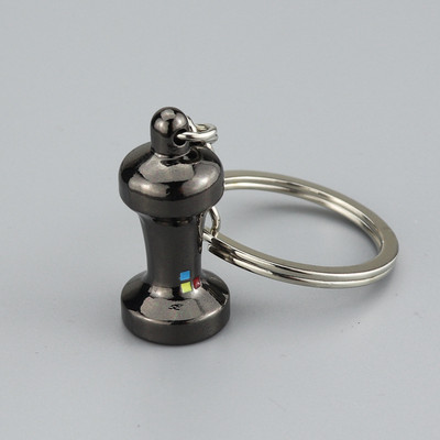 Breloc de cafea portabil, imitație, pentru cafea Barista, mâner metalic, ulcior Moka, cafenea, breloc, accesorii pentru espresso