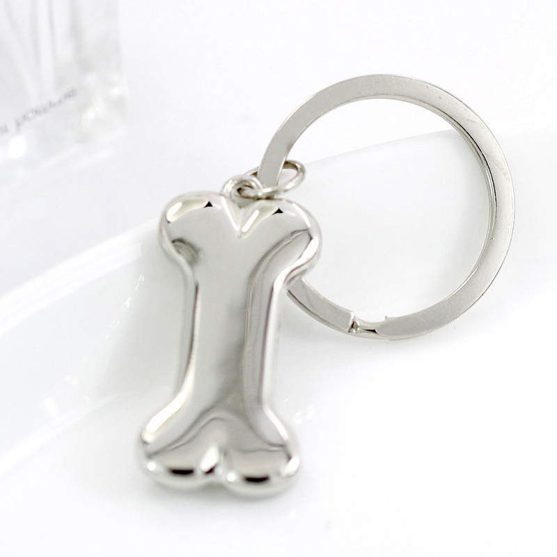 2021 drăguț lanț de chei cu oase de câine, breloc din aliaj de modă, etichete suspendate pentru animale de companie, suport pentru chei pentru bărbați, femei, cadou, bijuterii