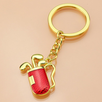 Drăguță găleată de golf, rachetă, breloc cu pandantiv, breloc creativ pentru mașină, metal, suport pentru chei, închizătoare, breloc, femei, bărbați, sport, club de golf, cadou