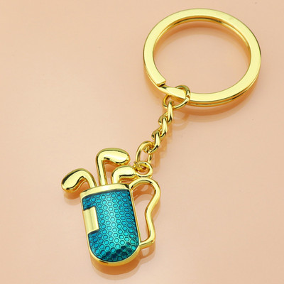 Drăguță găleată de golf, rachetă, breloc cu pandantiv, breloc creativ pentru mașină, metal, suport pentru chei, închizătoare, breloc, femei, bărbați, sport, club de golf, cadou