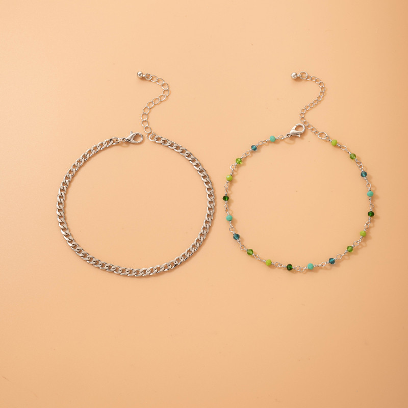 Tocona INS Pretty Butterfly pėdų grandinėlė spalvinga karoliukų pėdų grandinėlė iš lydinio Reguliuojama Bohemijos papuošalų aksesuarai 3vnt/komplektai 20011 m.