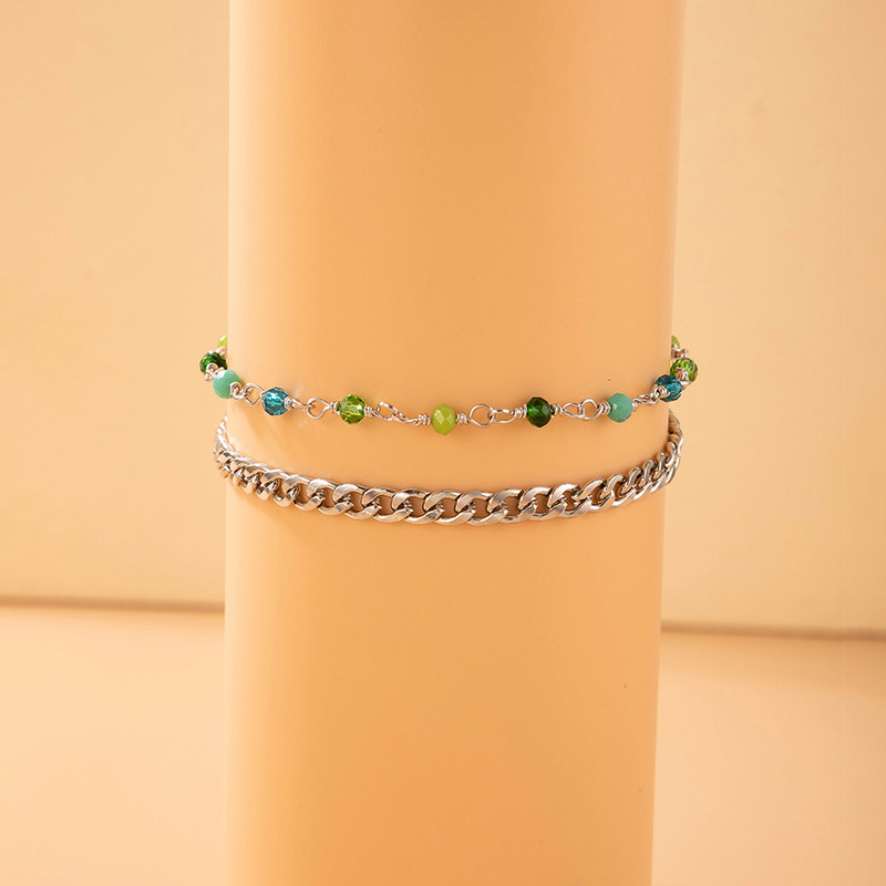 Tocona INS Pretty Butterfly pėdų grandinėlė spalvinga karoliukų pėdų grandinėlė iš lydinio Reguliuojama Bohemijos papuošalų aksesuarai 3vnt/komplektai 20011 m.