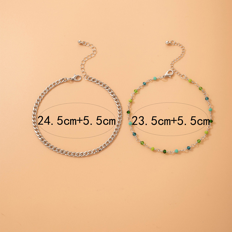 Tocona INS Pretty Butterfly pėdų grandinėlė spalvinga karoliukų pėdų grandinėlė iš lydinio Reguliuojama Bohemijos papuošalų aksesuarai 3vnt/komplektai 20011 m.