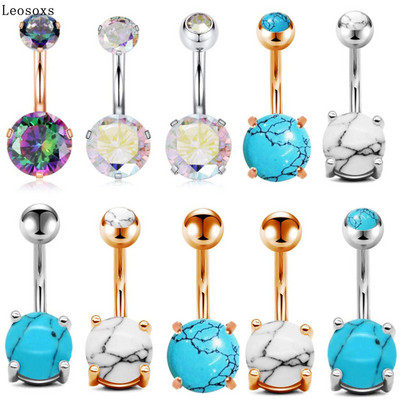 Leosoxs Set de unghii buric nou corp perforare oțel inoxidabil ornament ombilical puncție bijuterii