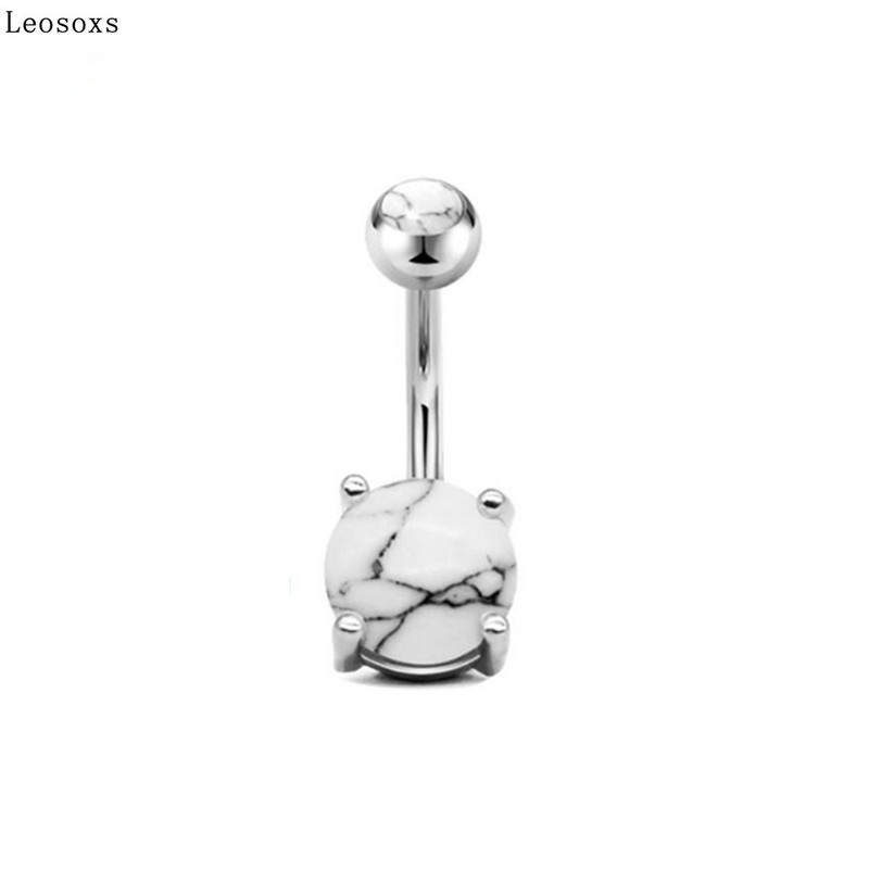 Leosoxs Set de unghii buric nou corp perforare oțel inoxidabil ornament ombilical puncție bijuterii