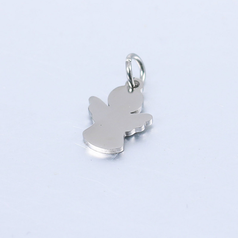 DOOYIO 5vnt nerūdijančio plieno pakabukai angelų apyrankės pakabučiai madingi kaklo papuošalai. Išvados „pasidaryk pats“ rankų darbo reikmenys