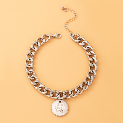 Tocona Punk gleznă cu lanț gros pentru femei fete culoare aurie napolitană aliaj metal picioare reglabile accesorii bijuterii boeme 19762