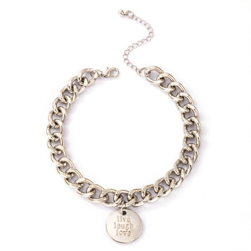 Tocona Punk gleznă cu lanț gros pentru femei fete culoare aurie napolitană aliaj metal picioare reglabile accesorii bijuterii boeme 19762