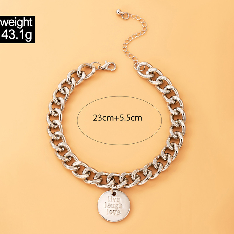 Tocona Punk gleznă cu lanț gros pentru femei fete culoare aurie napolitană aliaj metal picioare reglabile accesorii bijuterii boeme 19762