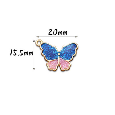 5/10 vnt. mišraus metalo gyvūnų drugelių pakabukai papuošalams gaminti pakabukai karoliai Mieli auskarai, pasidaryk pats, rankų darbo aksesuarai