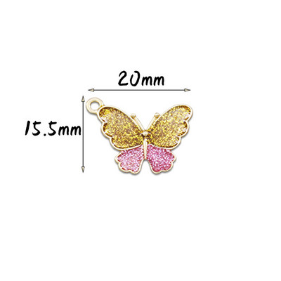 5/10 vnt. mišraus metalo gyvūnų drugelių pakabukai papuošalams gaminti pakabukai karoliai Mieli auskarai, pasidaryk pats, rankų darbo aksesuarai