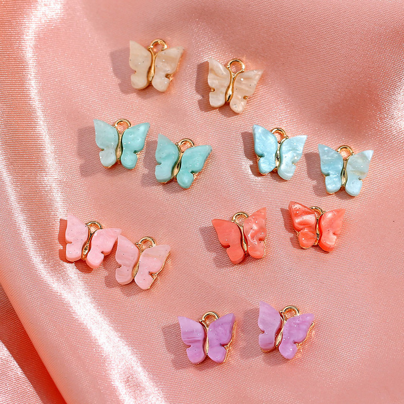 5/10 vnt. mišraus metalo gyvūnų drugelių pakabukai papuošalams gaminti pakabukai karoliai Mieli auskarai, pasidaryk pats, rankų darbo aksesuarai