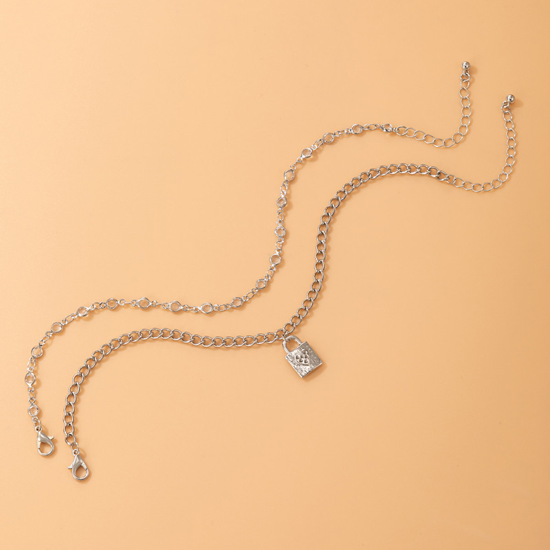 „ToconaPunk“ storos grandinės užraktas, mielos širdies, blizgios krištolinio akmens basutės basoms pėdoms moterims, vyrams, bohemiški papuošalai20913