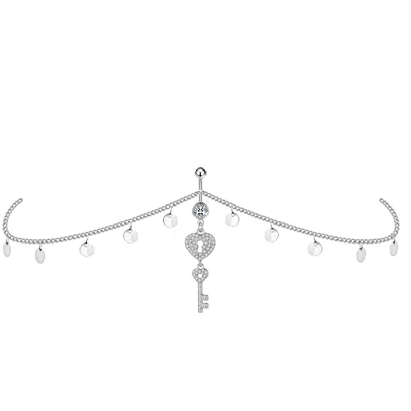 Leosoxs 1 buc ornamente de piercing de personalitate pentru dansul din buric, lanț de talie cu personalitate în mai multe stiluri, inel pentru buric sursă fabrică