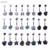 Leosoxs 1 buc Personalitate la modă din zircon din interior și exterior dinți în formă de inimă, stea cu cinci colțuri, piercing pentru unghii, bijuterii