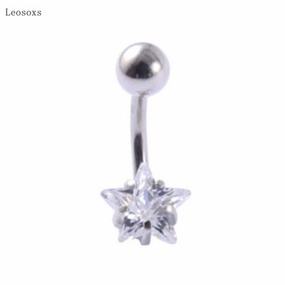 Leosoxs 1 buc Personalitate la modă din zircon din interior și exterior dinți în formă de inimă, stea cu cinci colțuri, piercing pentru unghii, bijuterii