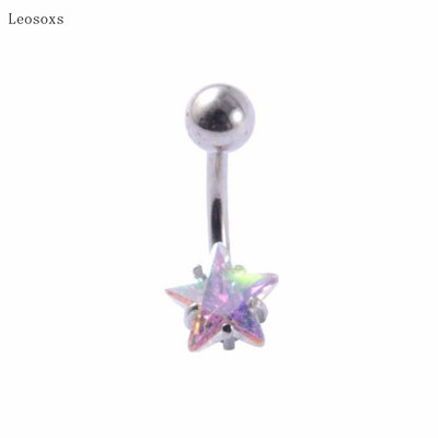 Leosoxs 1 buc Personalitate la modă din zircon din interior și exterior dinți în formă de inimă, stea cu cinci colțuri, piercing pentru unghii, bijuterii