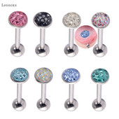 Leosoxs 1db Fashion Sweet gyémánttal kirakott belső szál nyelv köröm piercing ékszer