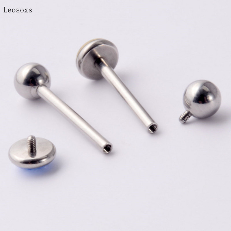 Leosoxs 1db Fashion Sweet gyémánttal kirakott belső szál nyelv köröm piercing ékszer