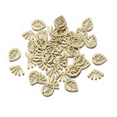 50 vnt/partija tekstūruotos žaliavinio žalvario unikalių lapų žiedai, ventiliatoriaus formos, saulėgrąžų pakabukas, skirtas pasidaryk pats auskarams, apyrankėms, papuošalams gaminti