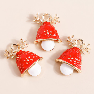 10 vnt. Emalio mišrainių kalėdinių papuošalų gaminimas Kalėdų Senelio eglutė Elnio kepurė Pakabukai kaklo papuošalai Auskarai Dovanos