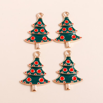 10 vnt. Emalio mišrainių kalėdinių papuošalų gaminimas Kalėdų Senelio eglutė Elnio kepurė Pakabukai kaklo papuošalai Auskarai Dovanos