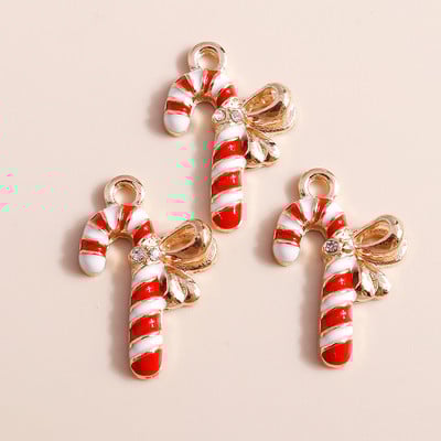 10 vnt. Emalio mišrainių kalėdinių papuošalų gaminimas Kalėdų Senelio eglutė Elnio kepurė Pakabukai kaklo papuošalai Auskarai Dovanos