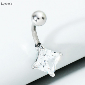 Leosoxs 1 τεμ Trendy Simple Κοσμήματα Body Piercing Δαχτυλίδι σε σχήμα διαμαντιού