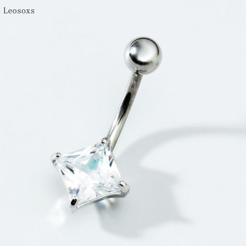 Leosoxs 1 τεμ Trendy Simple Κοσμήματα Body Piercing Δαχτυλίδι σε σχήμα διαμαντιού