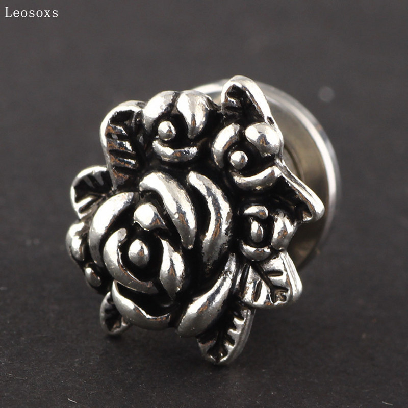 Leosoxs 2vnt Užsienio prekyba Karštas išpardavimas Naujo stiliaus retro ausys, nerūdijančio plieno aštuonios ausys, auskarų vėrimo papuošalai