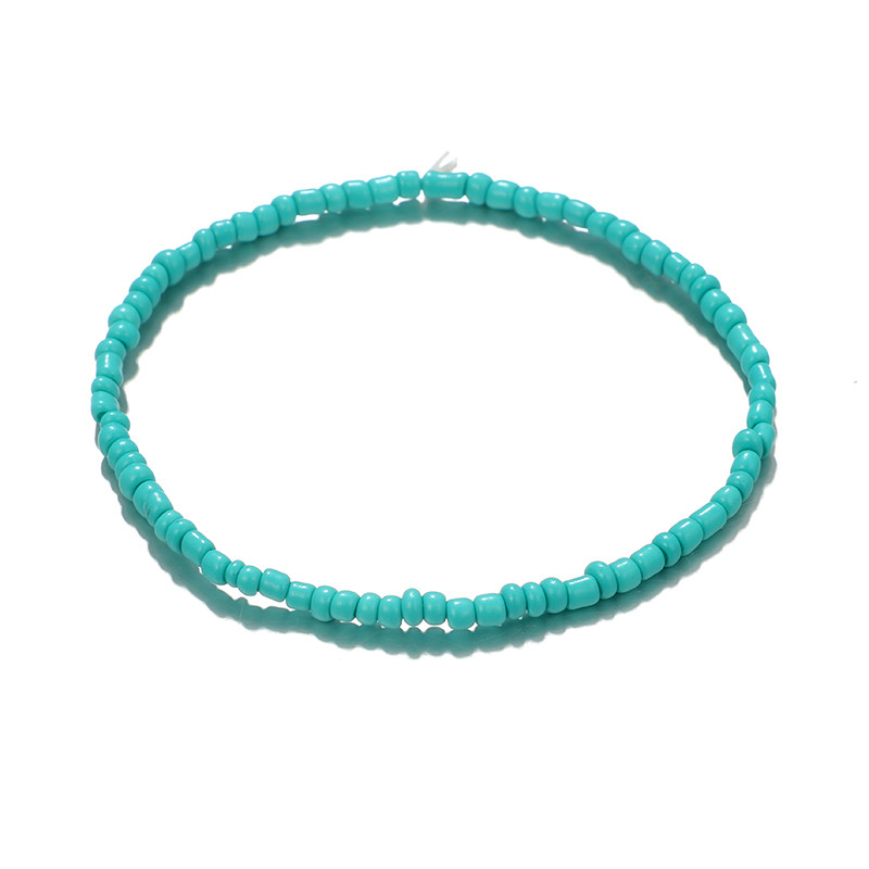 Tocona spalvingų virvių lapų vaivorykštės paplūdimio apyrankių rinkinys moterims Boho rankų darbo mėlynais karoliukais reguliuojamų apyrankių apyrankių rinkinys 6931