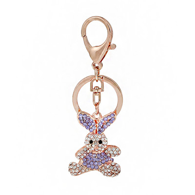 Geantă fină breloc mașină feminin Coreea high-end drăguț cu incrustare zirconiu ananas pandantiv cheie mașină mic cadou stras