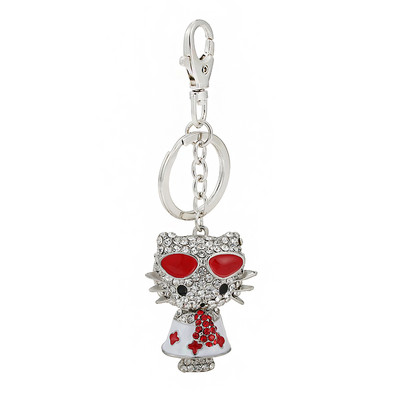 Geantă fină breloc mașină feminin Coreea high-end drăguț cu incrustare zirconiu ananas pandantiv cheie mașină mic cadou stras