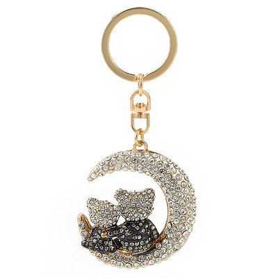 Geantă fină breloc mașină feminin Coreea high-end drăguț cu incrustare zirconiu ananas pandantiv cheie mașină mic cadou stras