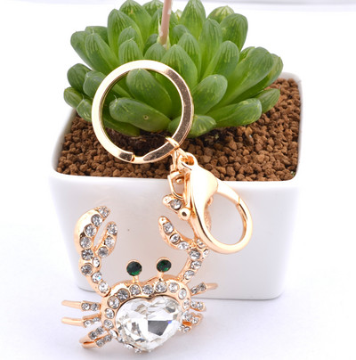 Geantă fină breloc mașină feminin Coreea high-end drăguț cu incrustare zirconiu ananas pandantiv cheie mașină mic cadou stras
