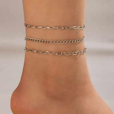 ToconaINS la modă gleznă cu lanț gros pentru femei Charms ciucuri frunze litere din aliaj metal lanț pentru picioare bijuterii boeme Gift21909