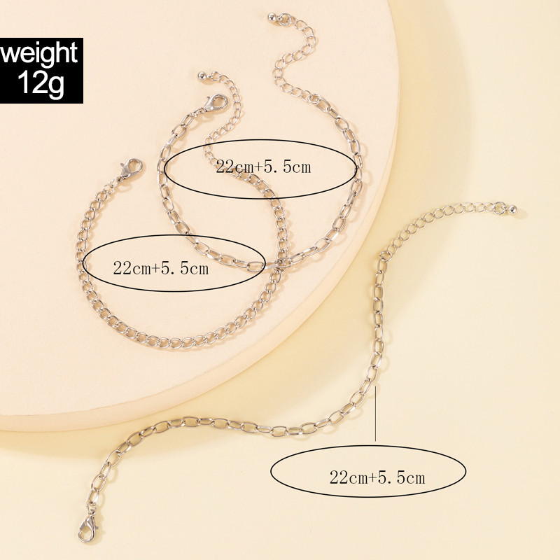 ToconaINS la modă gleznă cu lanț gros pentru femei Charms ciucuri frunze litere din aliaj metal lanț pentru picioare bijuterii boeme Gift21909