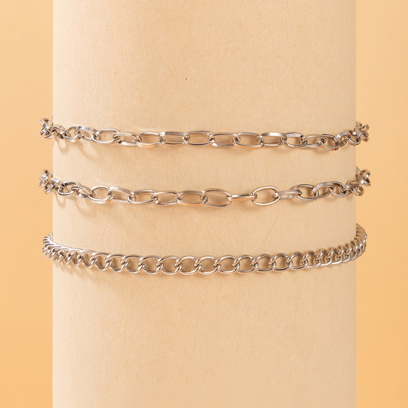 ToconaINS la modă gleznă cu lanț gros pentru femei Charms ciucuri frunze litere din aliaj metal lanț pentru picioare bijuterii boeme Gift21909